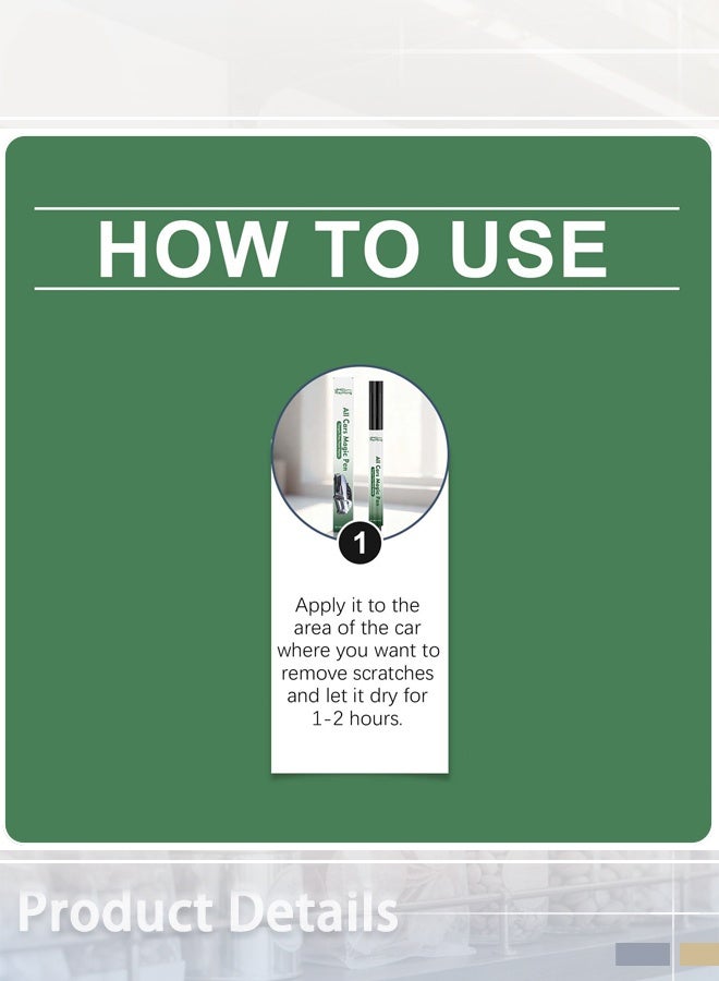 RAYHONG Car scratch repair pen, car repair paint, quick and easy to repair car paint, various car scratch repair paints 5 ml - Image 4